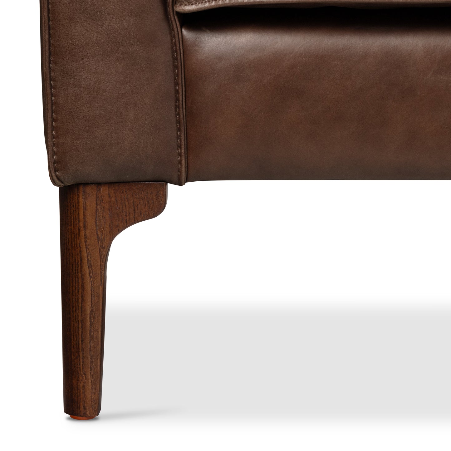 Mateo 82.5" Leather Sofa | Chocolate Brown