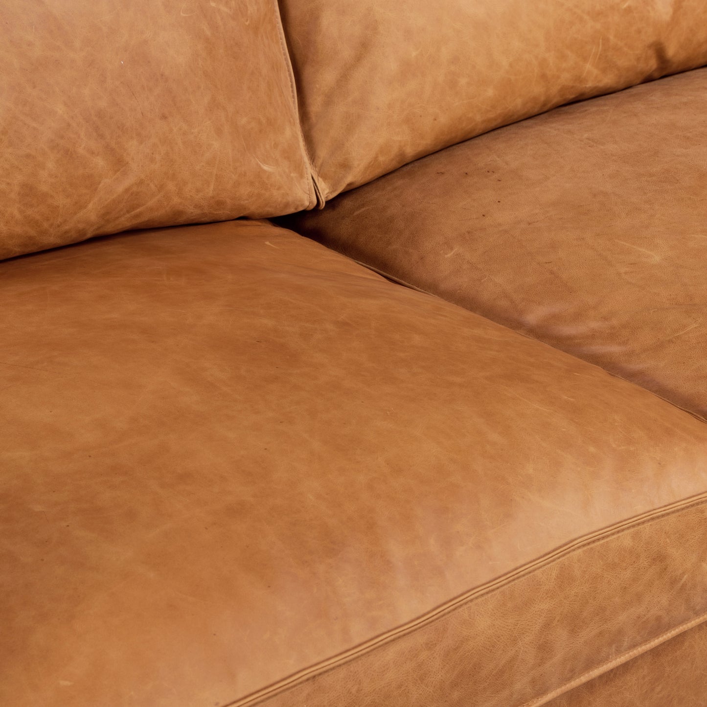 Mateo 82.5" Leather Sofa | Cognac Tan