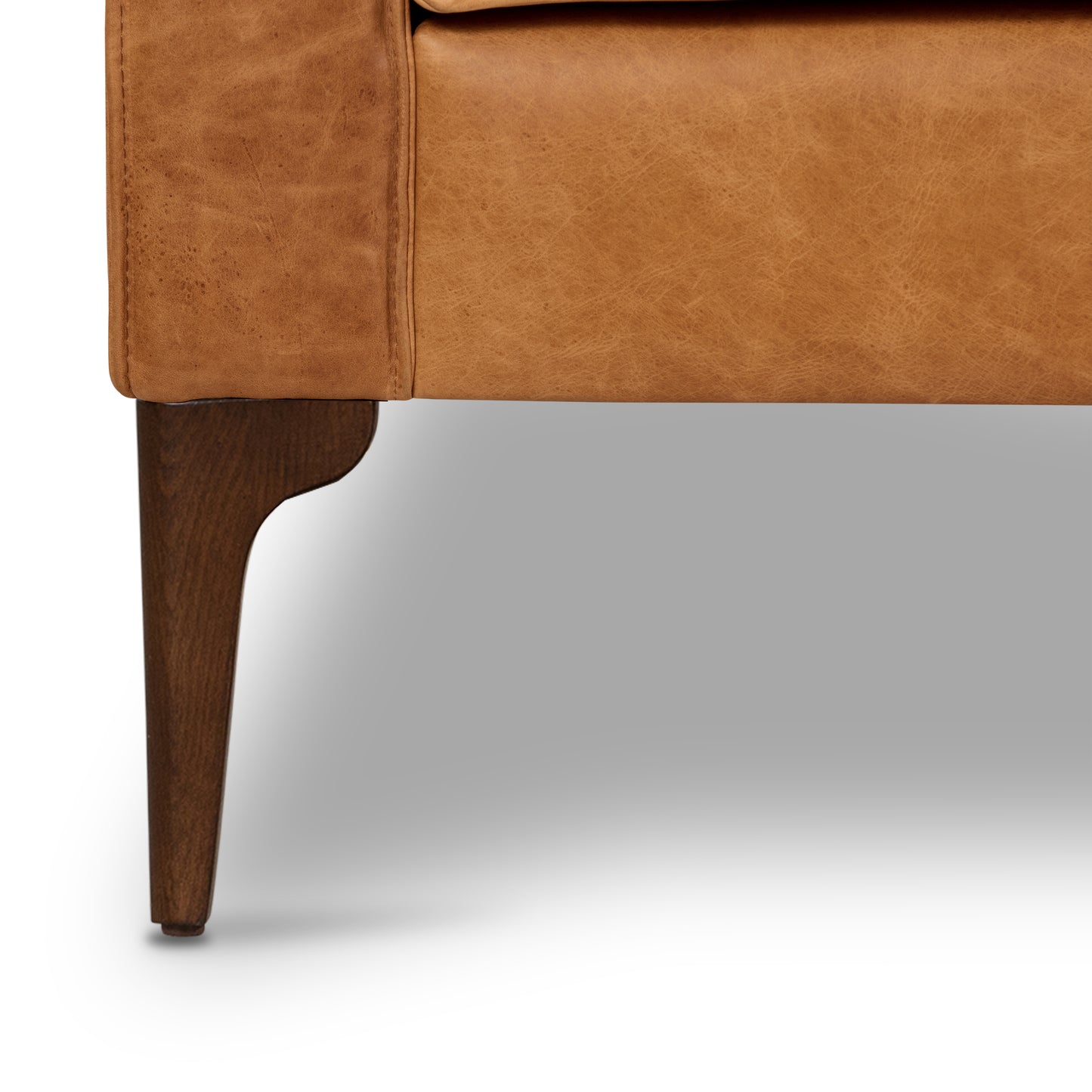 Mateo 82.5" Leather Sofa | Cognac Tan