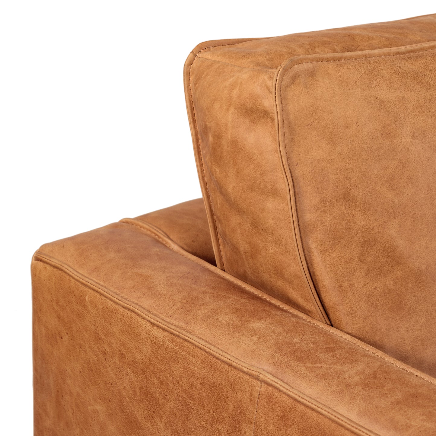 Mateo 82.5" Leather Sofa | Cognac Tan