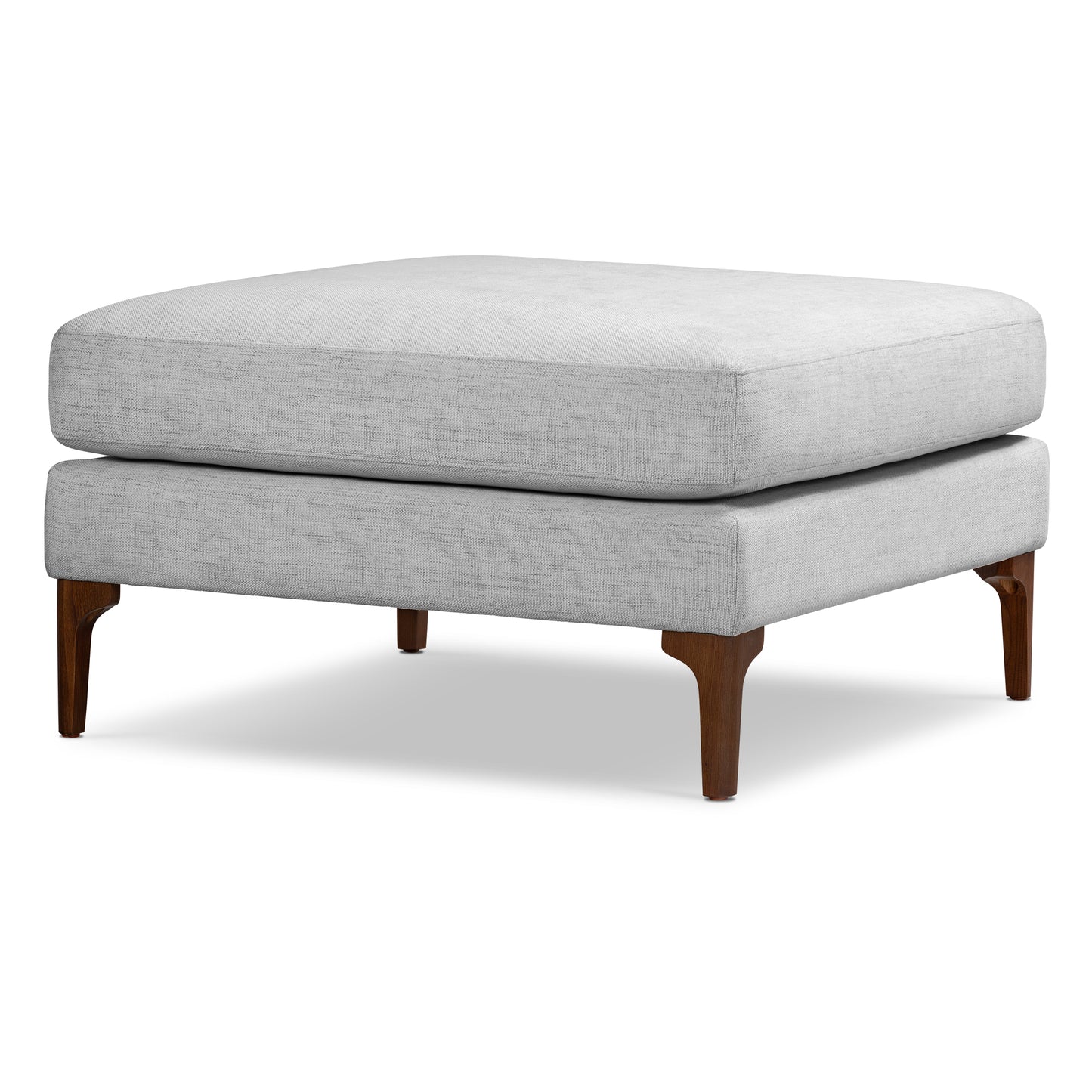Mateo Fabric Ottoman | Seashell Grey