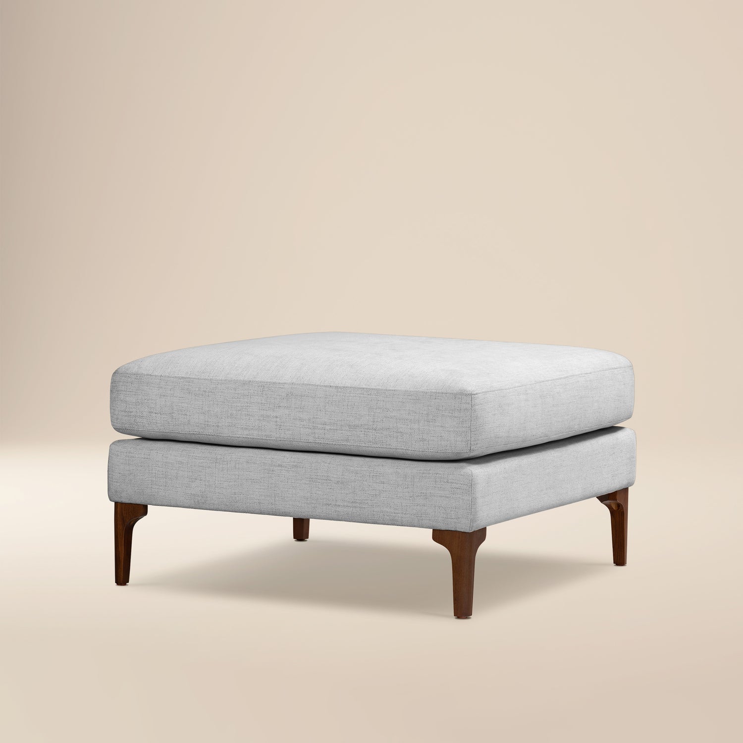 Mateo Fabric Ottoman | Seashell Grey 