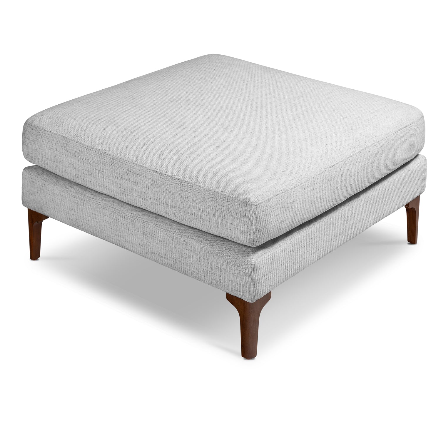 Mateo Fabric Ottoman | Seashell Grey 