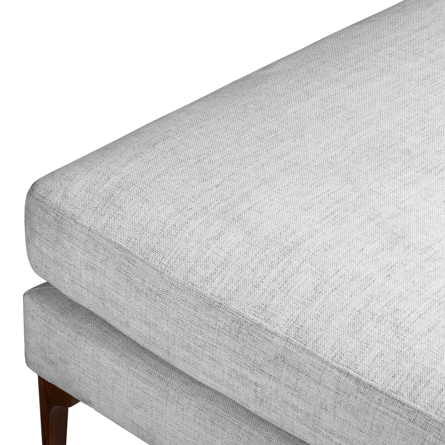 Mateo Fabric Ottoman | Seashell Grey