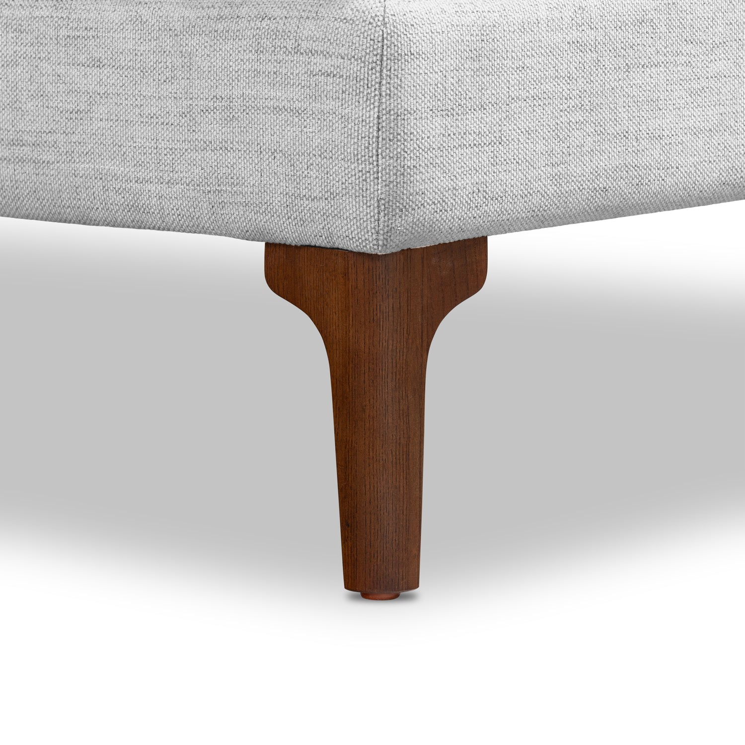 Mateo Fabric Ottoman | Seashell Grey 