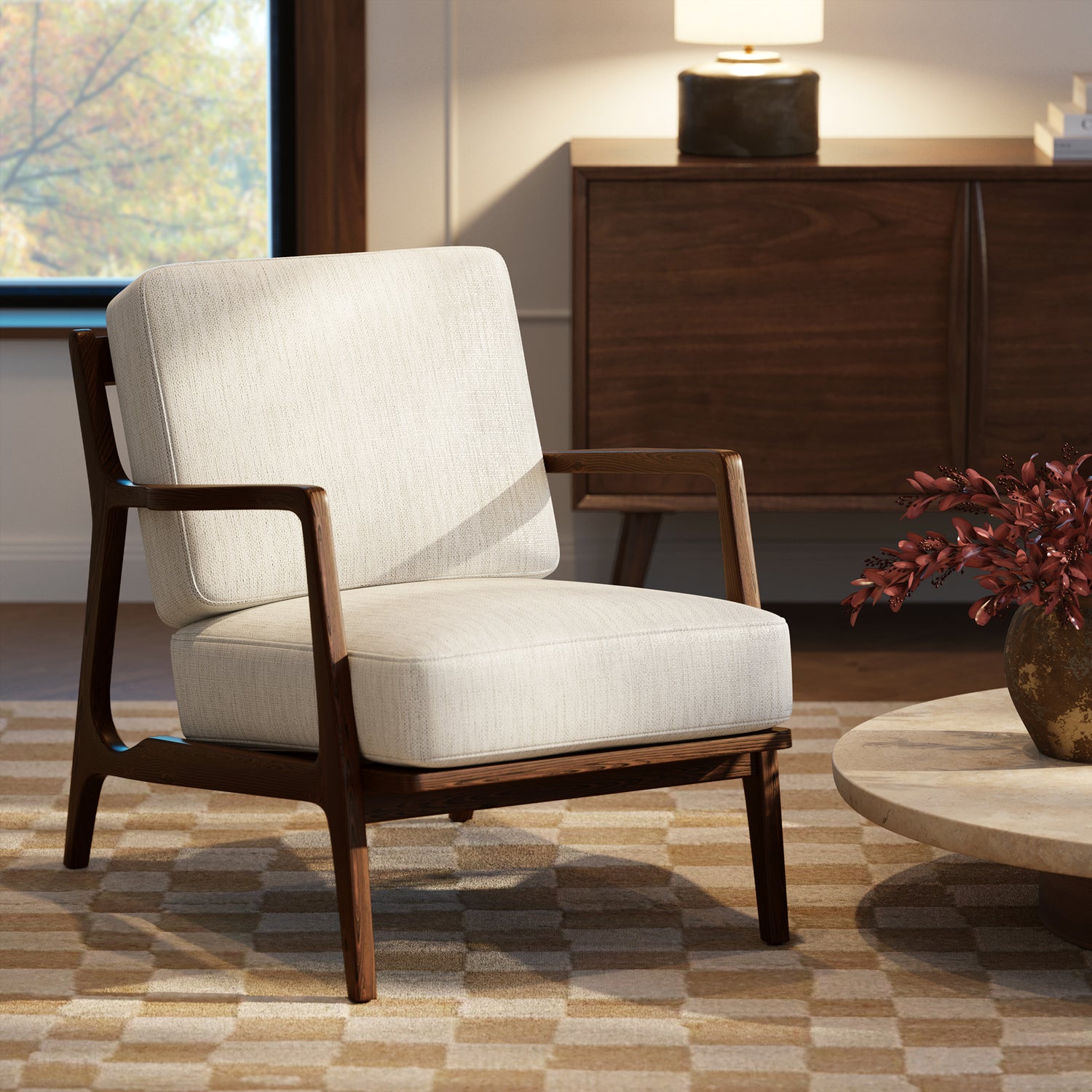 Verity Lounge Chair | Bright Ash lifestyle_image
