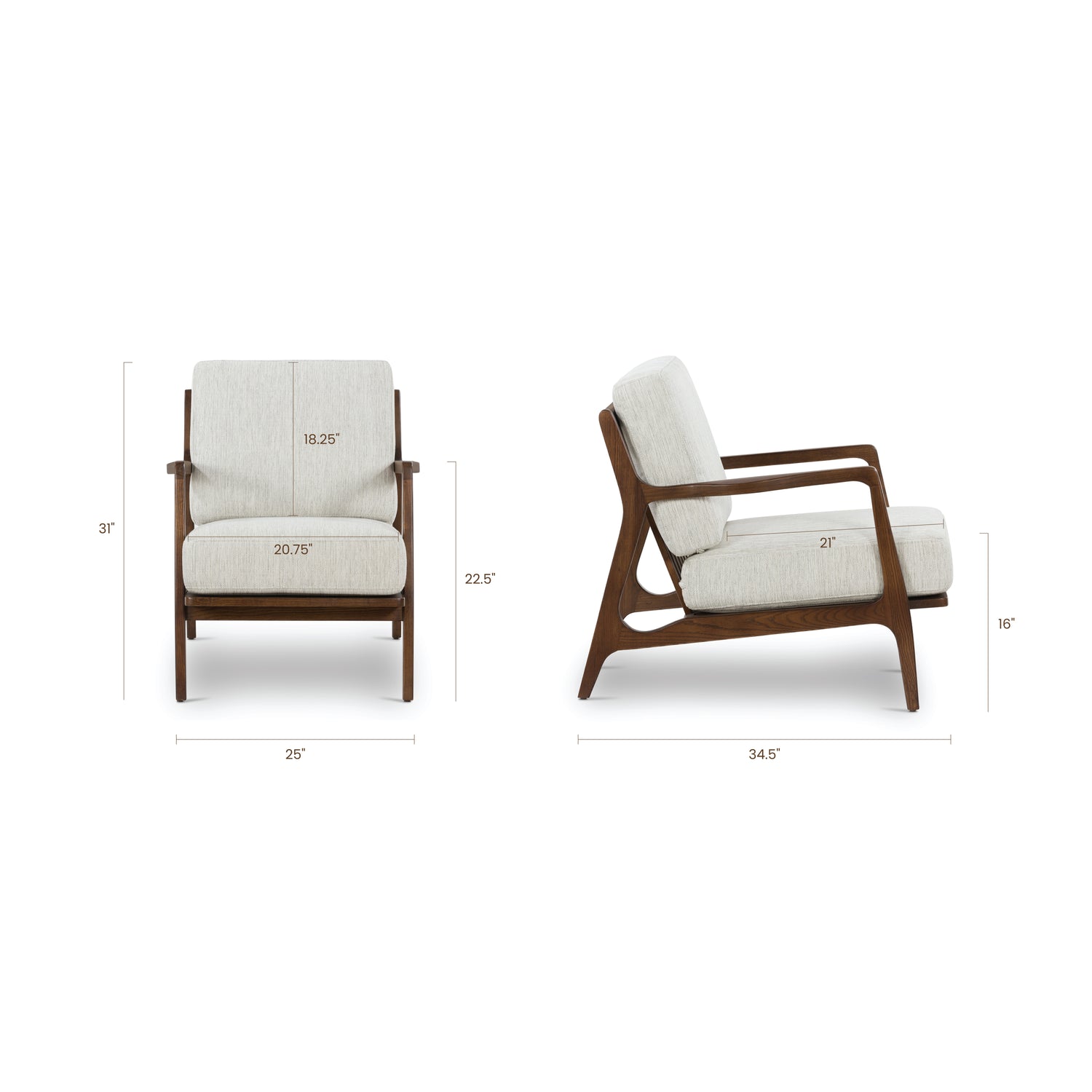 Verity Lounge Chair | Bright Ash 