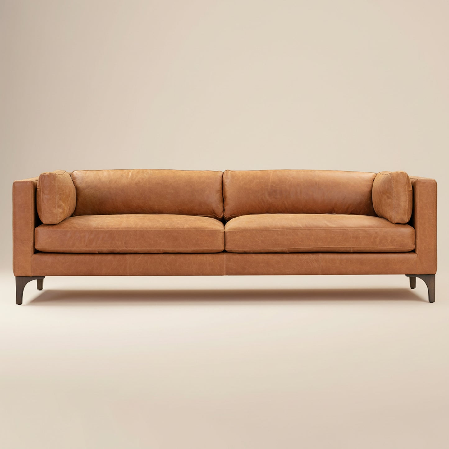 Argan 93" Leather Sofa | Cognac Tan