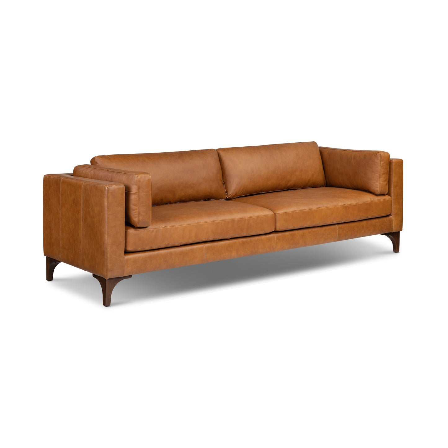 Argan 93" Leather Sofa | Cognac Tan