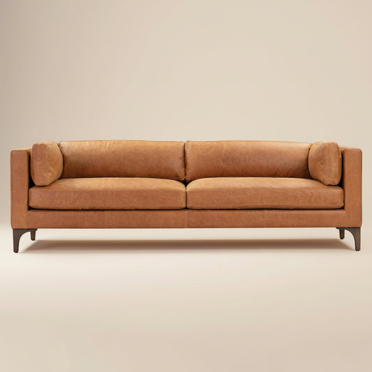 Argan 93" Leather Sofa | Cognac Tan