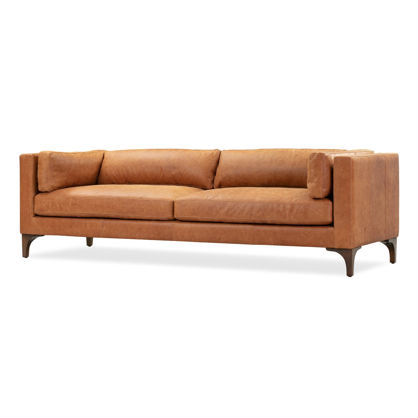 Argan 93" Leather Sofa | Cognac Tan