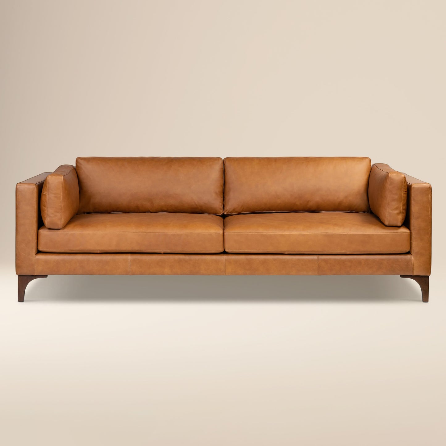 Argan 93" Leather Sofa | Cognac Tan