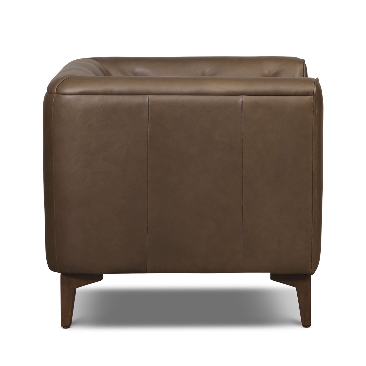 Essex Leather Lounge Chair | Cocoa Brown | Single