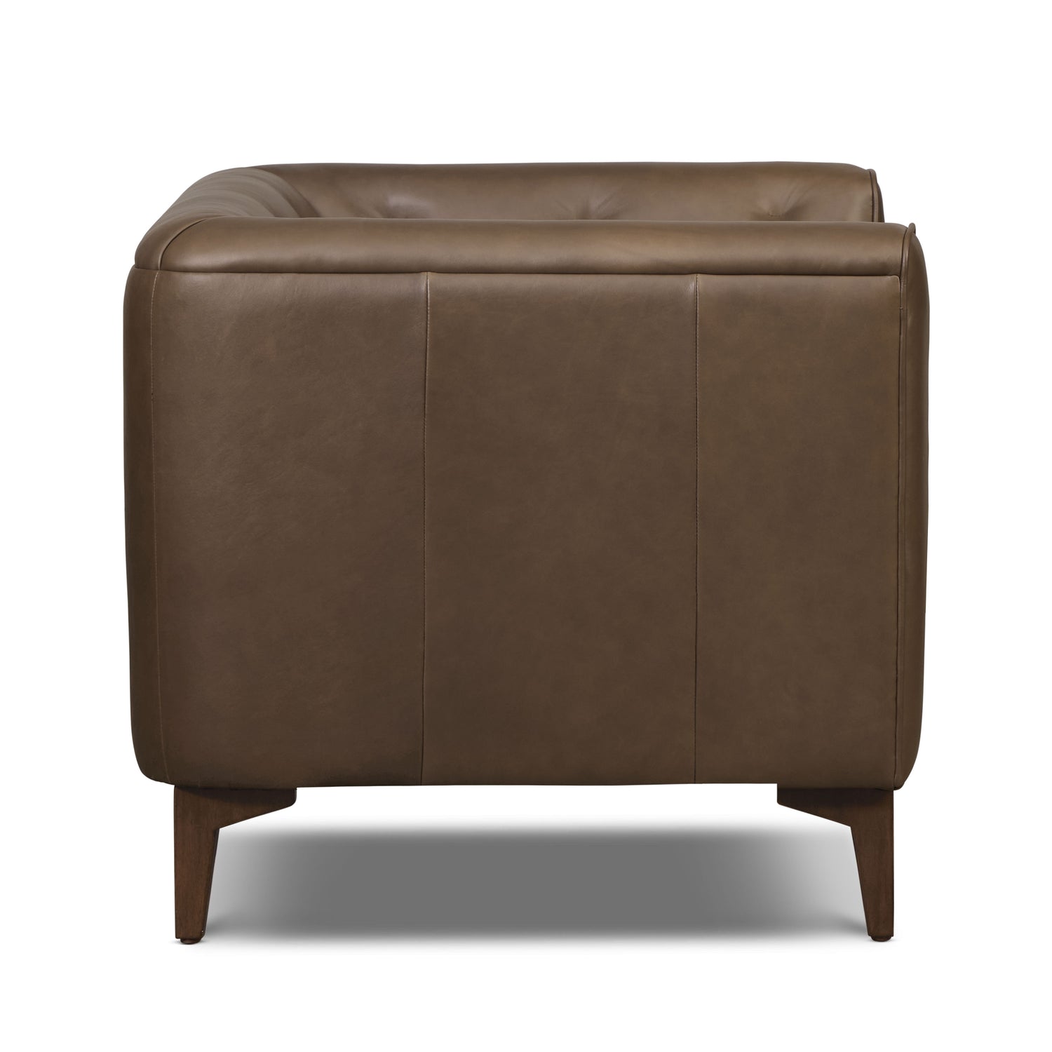 Essex Leather Lounge Chair | Cocoa Brown | Single 
