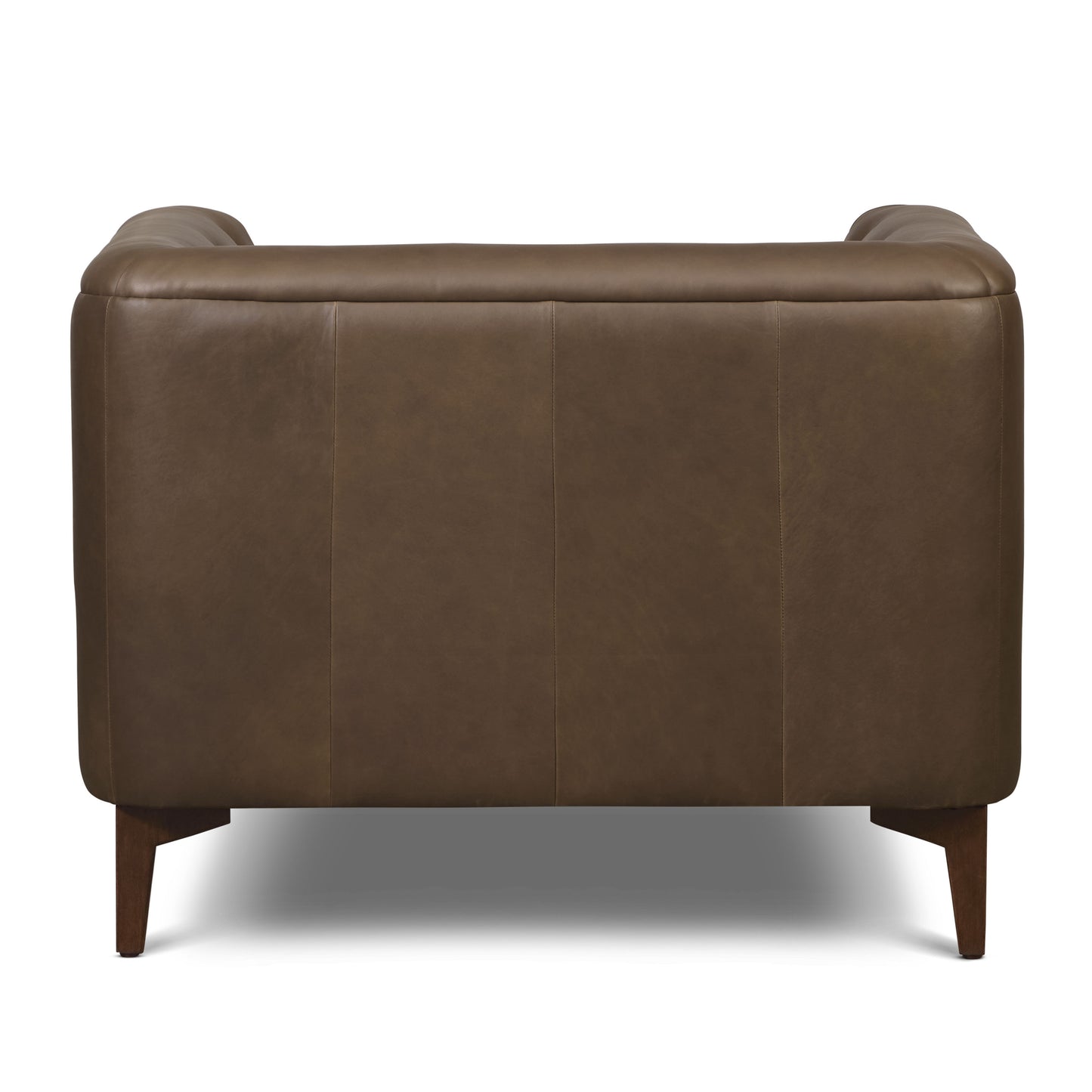 Essex Leather Lounge Chair | Cocoa Brown | Single