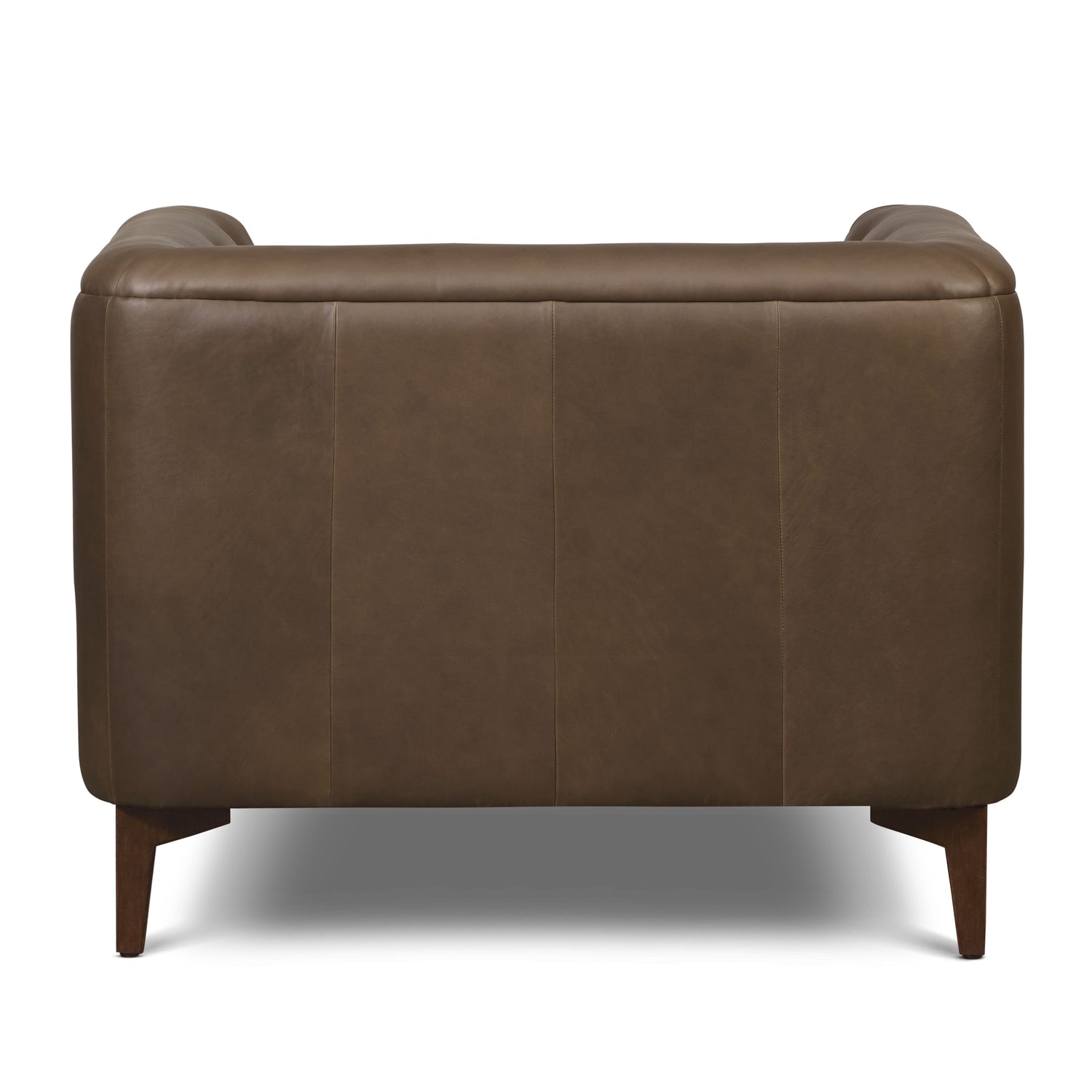 Essex Leather Lounge Chair | Cocoa Brown | Single 