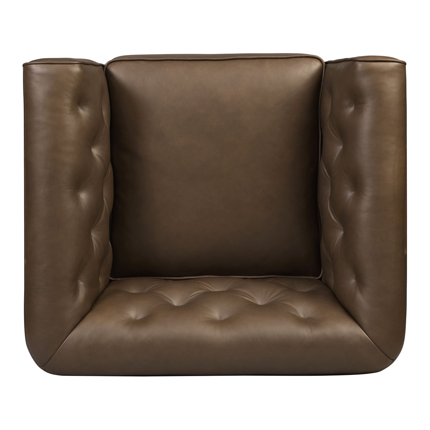 Essex Leather Lounge Chair | Cocoa Brown | Single