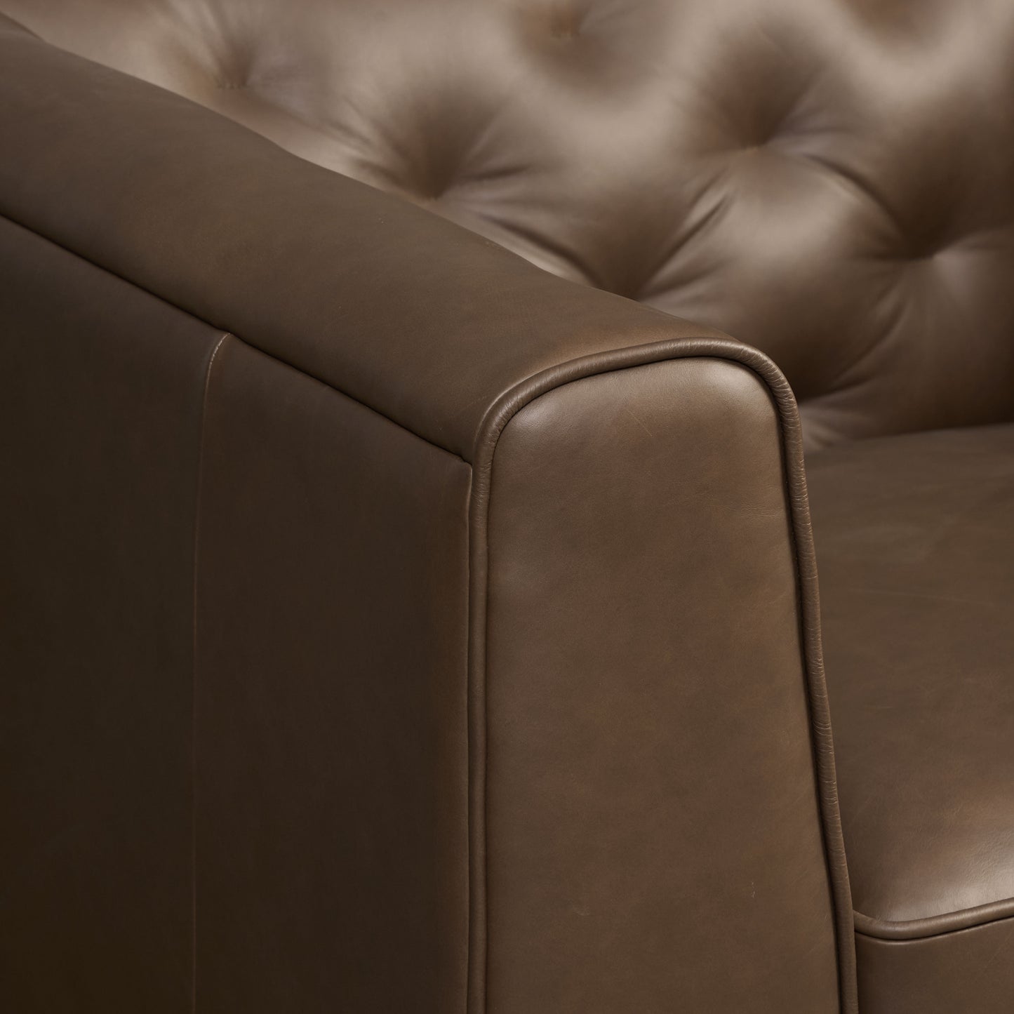 Essex Leather Lounge Chair | Cocoa Brown | Single