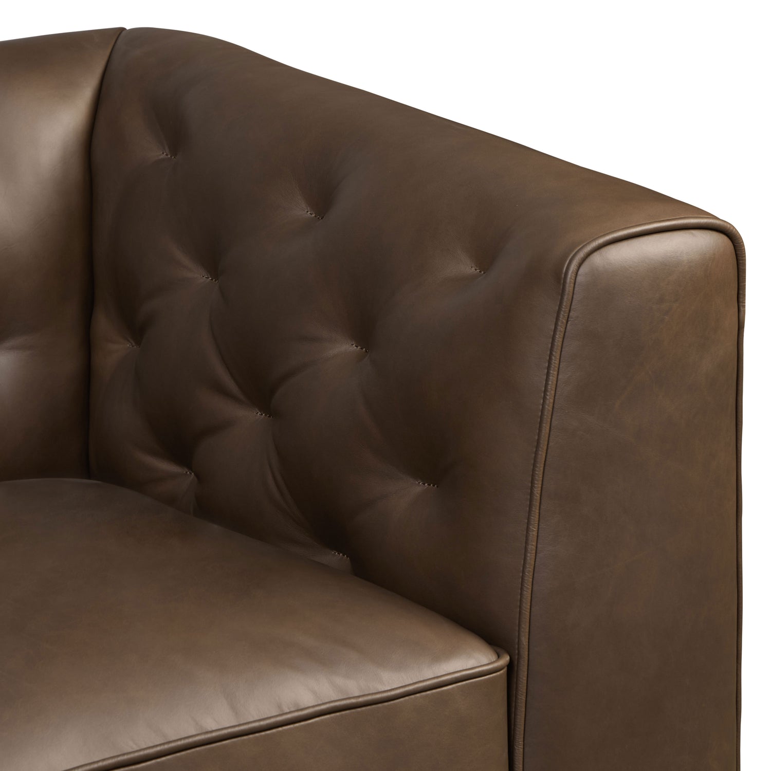 Essex Leather Lounge Chair | Cocoa Brown | Single 