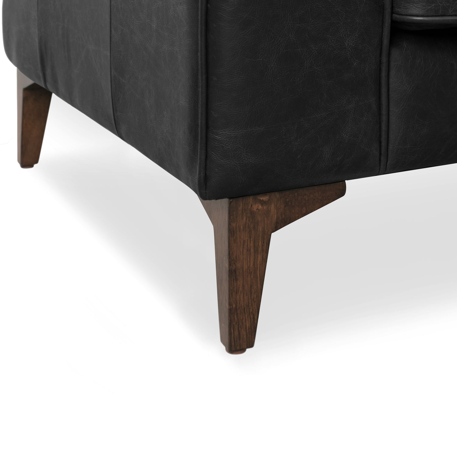 Essex Leather Lounge Chair | Onyx Black | Set of 2 