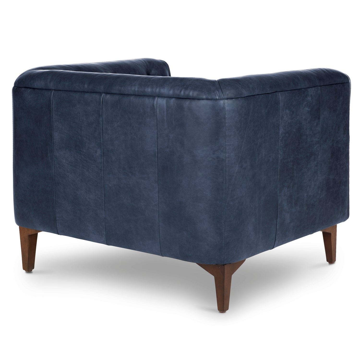 Essex Leather Lounge Chair | Midnight Blue | Set of 2 
