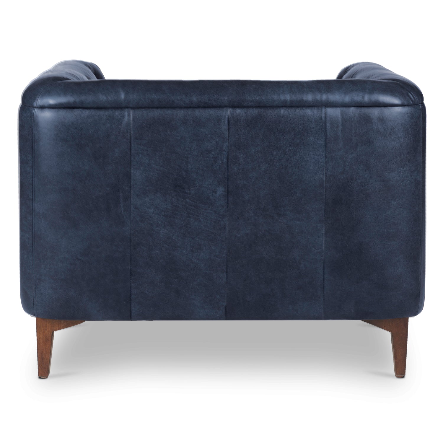 Essex Leather Lounge Chair| Midnight Blue | Single 