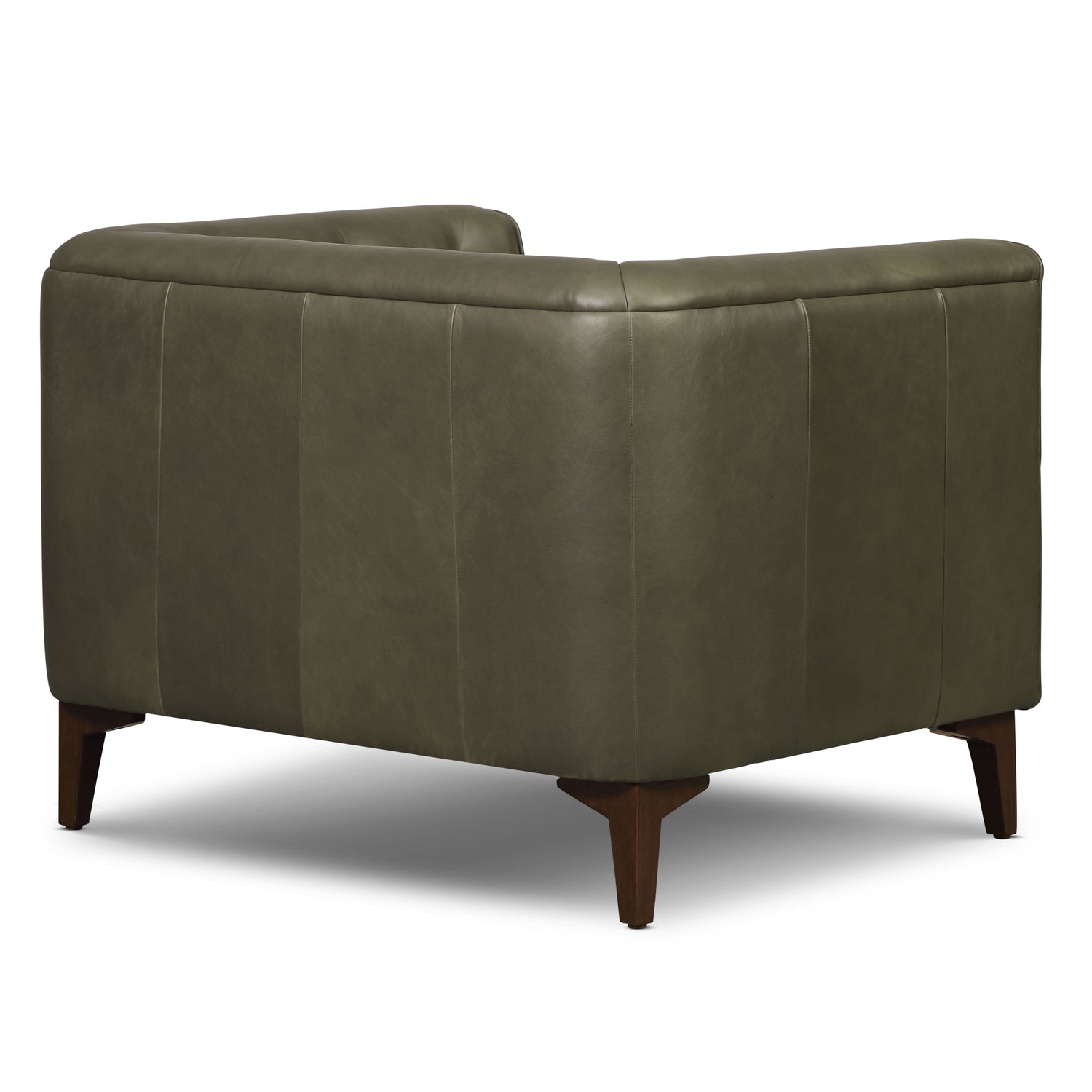 Essex Leather Lounge Chair | Olivine Green | Set of 2 