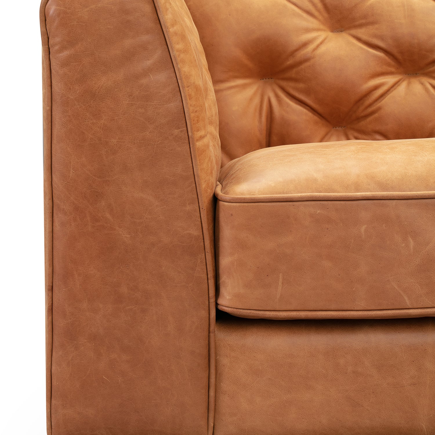 Essex Leather Lounge Chair | Cognac Tan | Set of 2 
