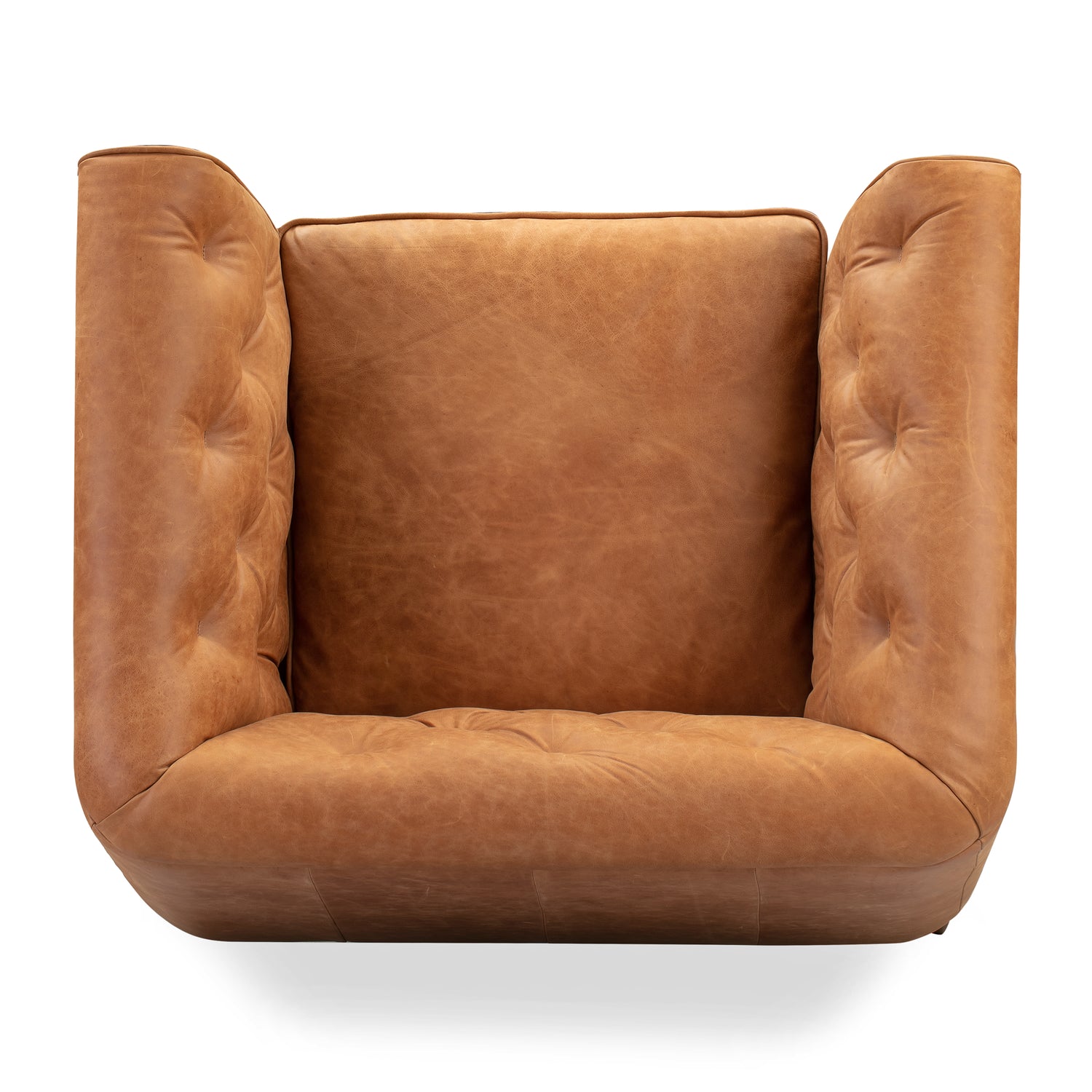 Essex Leather Lounge Chair | Cognac Tan | Set of 2 