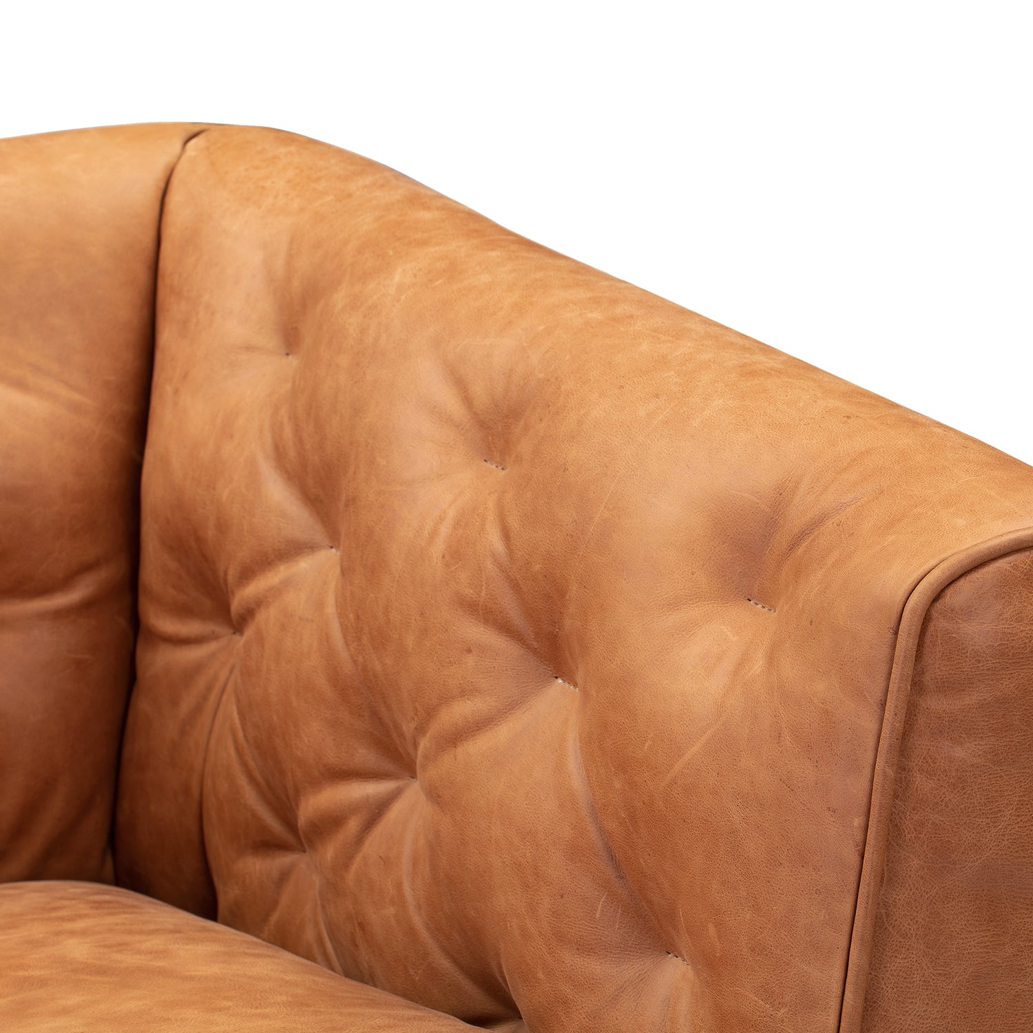 Essex Leather Lounge Chair | Cognac Tan | Single 