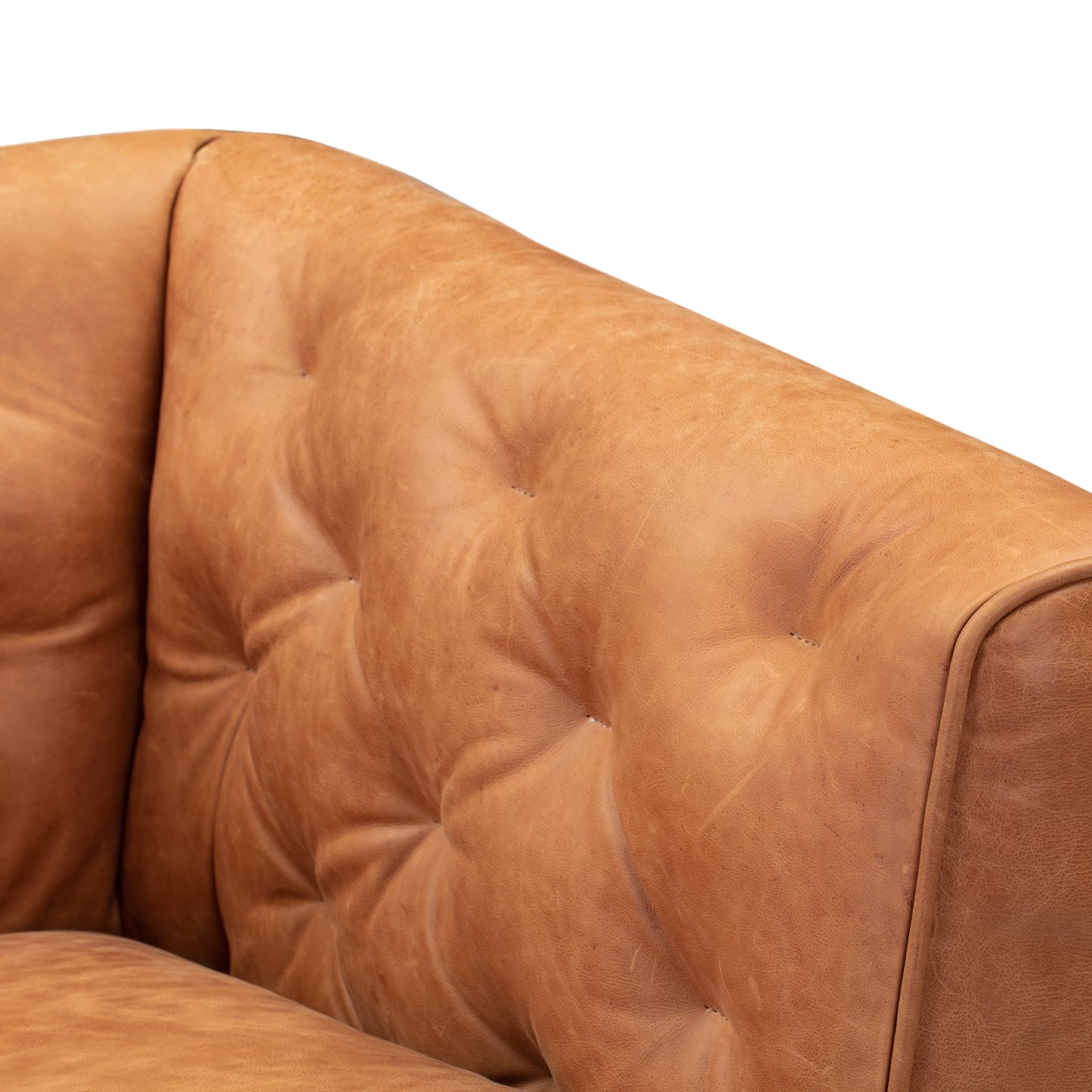 Essex Leather Lounge Chair | Cognac Tan | Set of 2