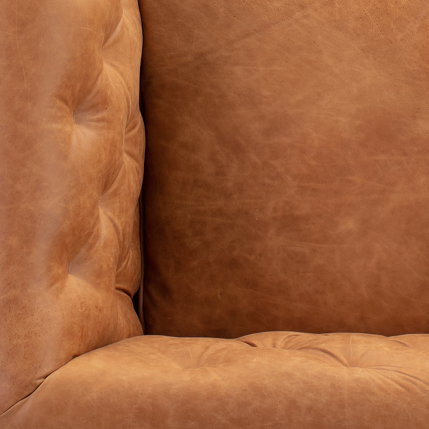 Essex Leather Lounge Chair | Cognac Tan | Single 