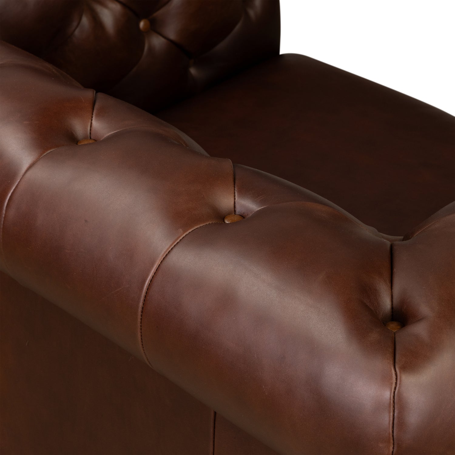 Lyon Leather Lounge Chair | Oscuro Brown | Single 