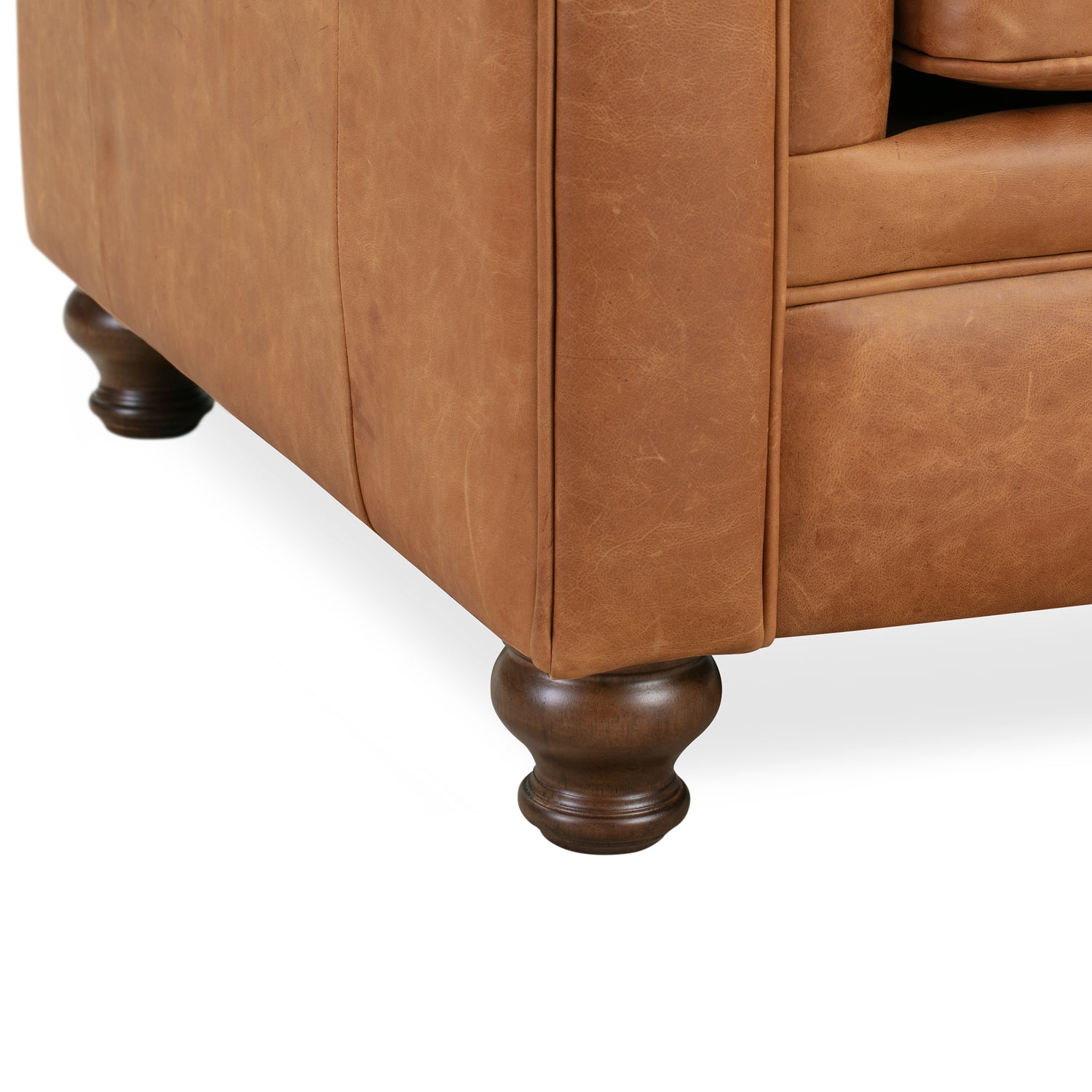 Lyon Leather Lounge Chair | Cognac Tan | Set of 2 