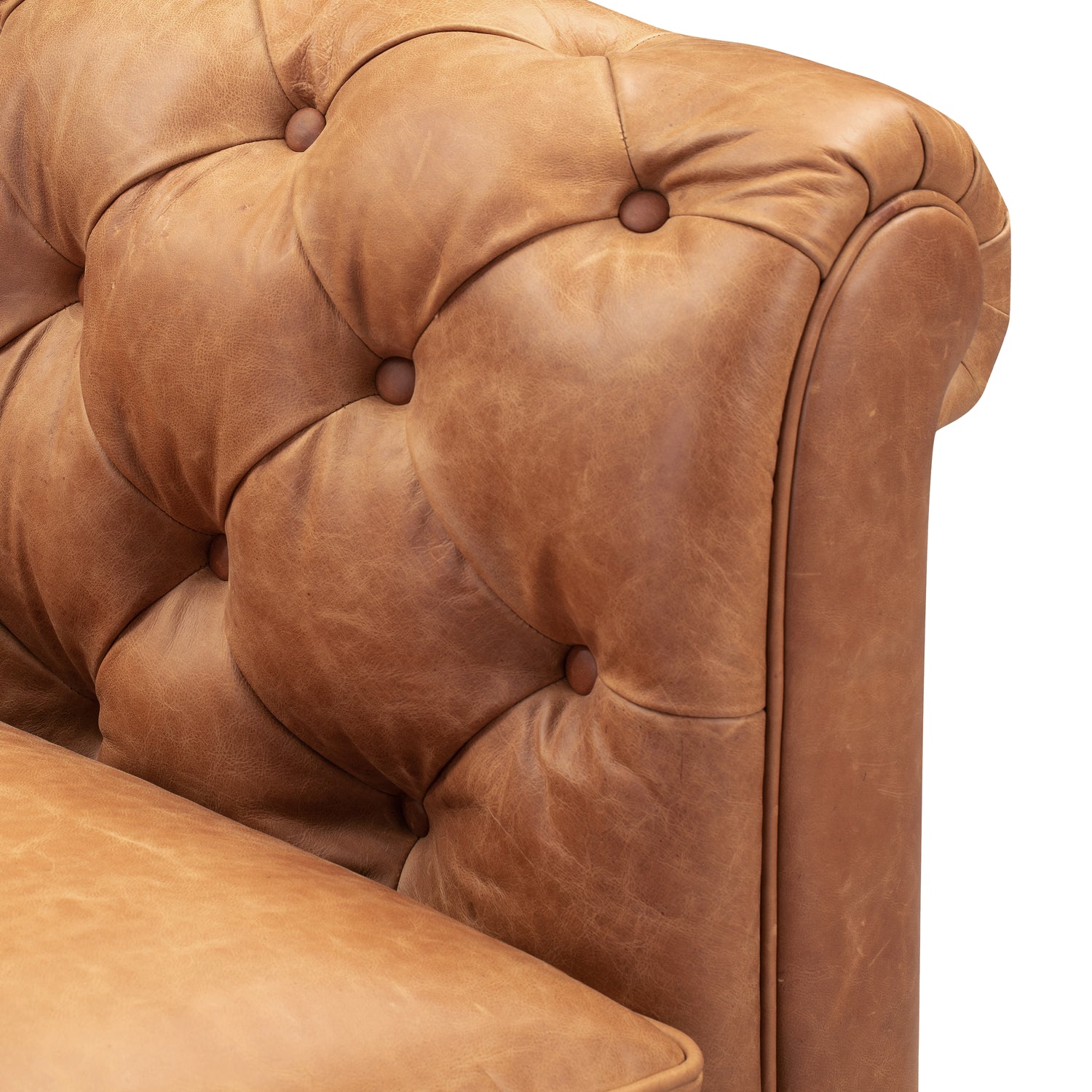 Lyon Leather Lounge Chair | Cognac Tan | Set of 2 
