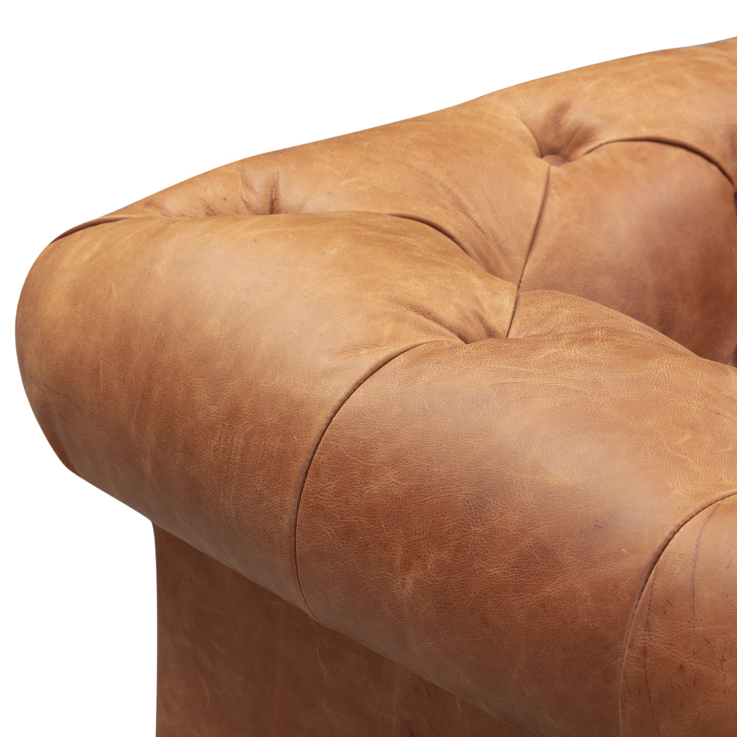 Lyon Leather Lounge Chair | Cognac Tan | Single 
