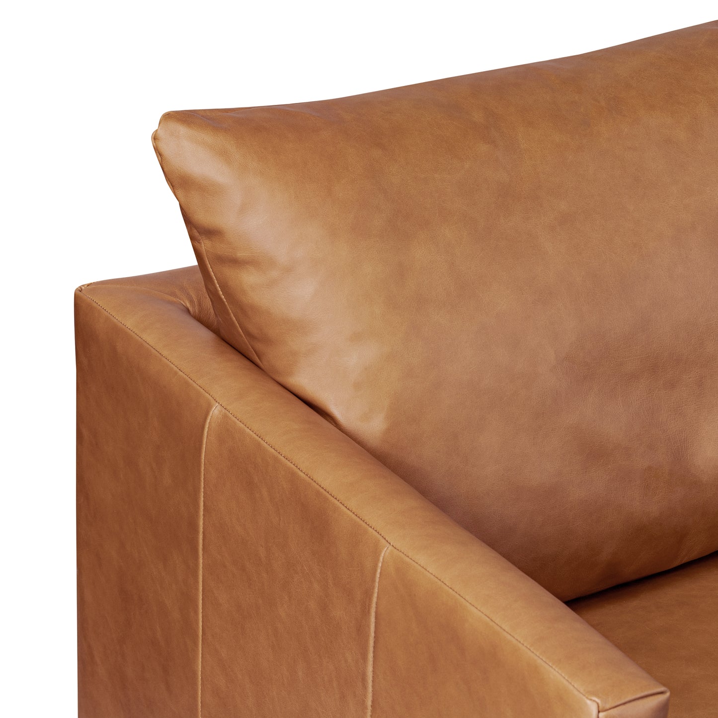Girona 88" Leather Sofa | Cognac Tan