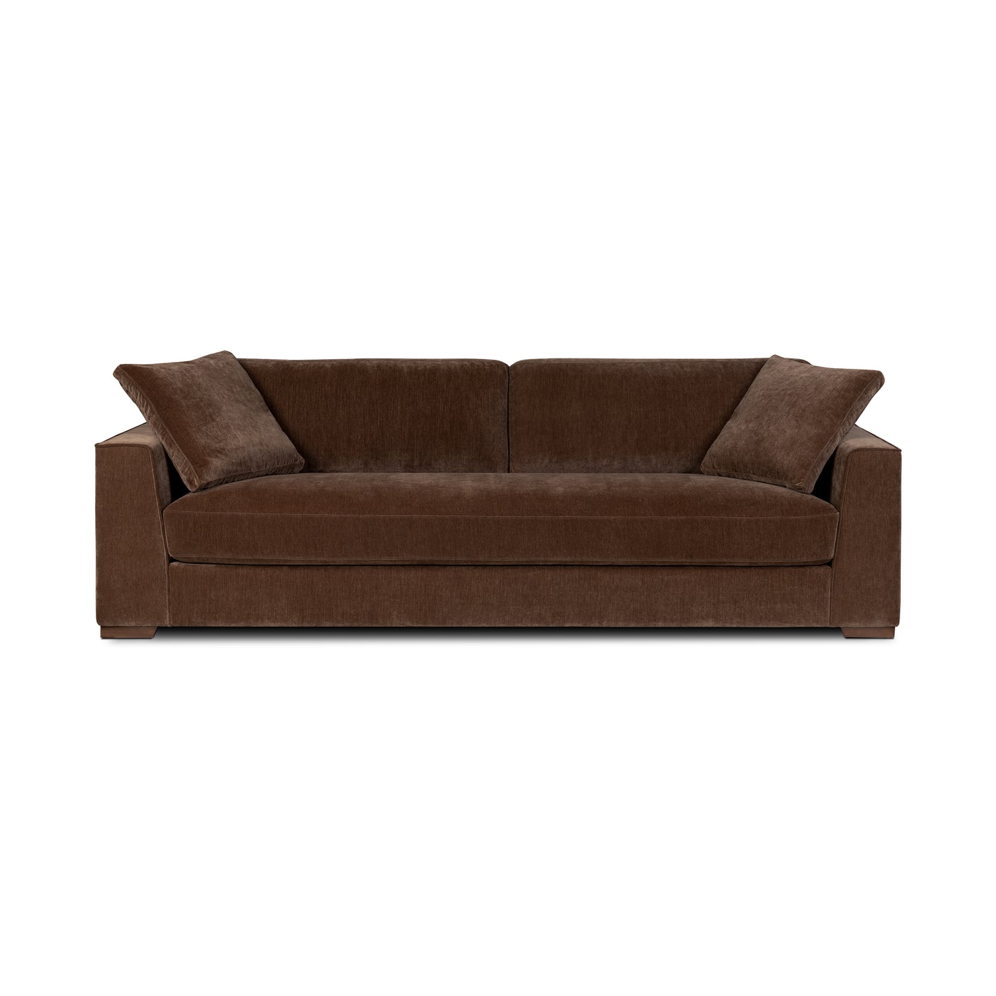 Capri 99" Velvet Sofa | Bronzer Brown