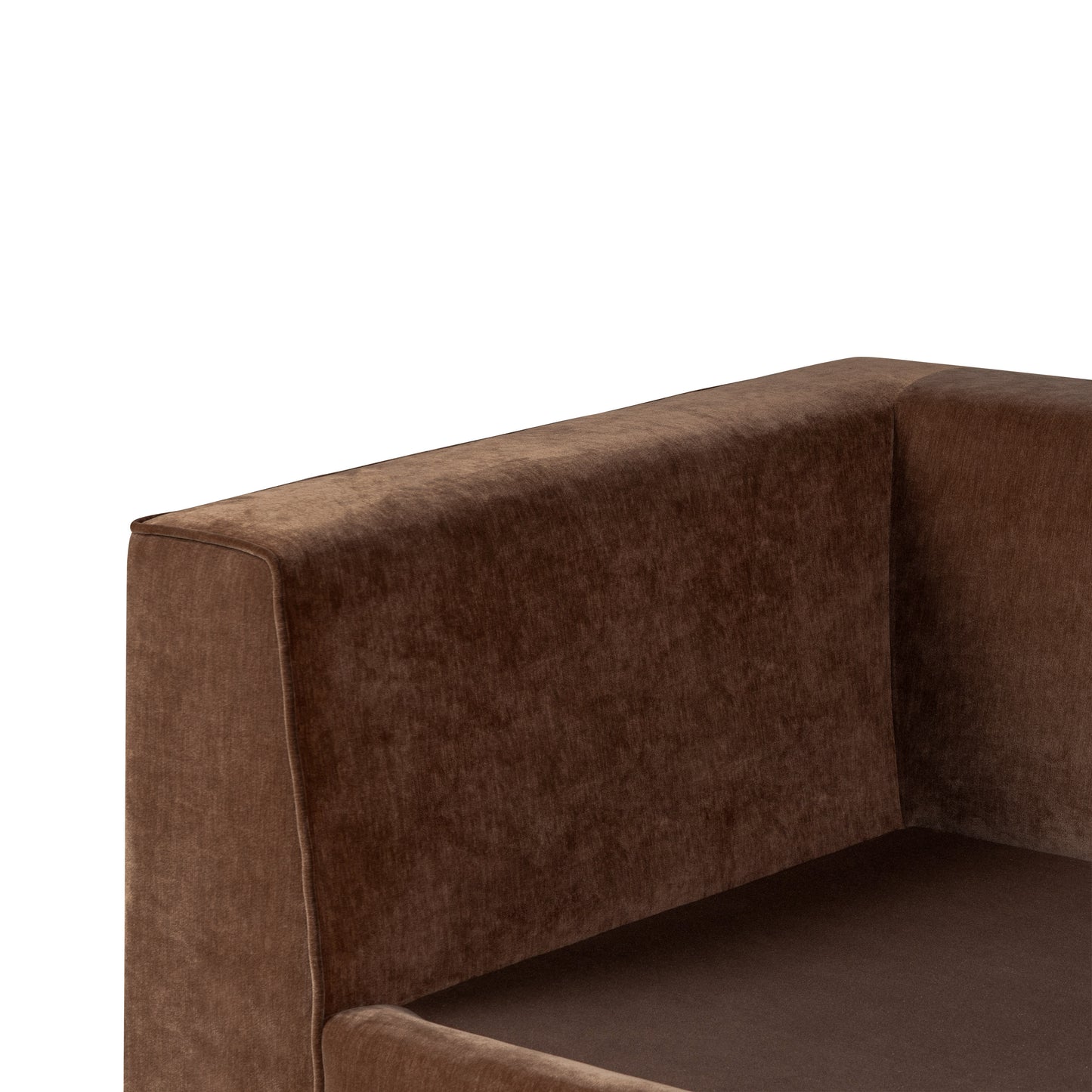 Capri 99" Velvet Sofa | Bronzer Brown