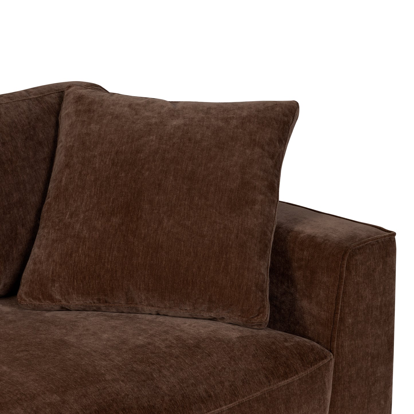 Capri 99" Velvet Sofa | Bronzer Brown