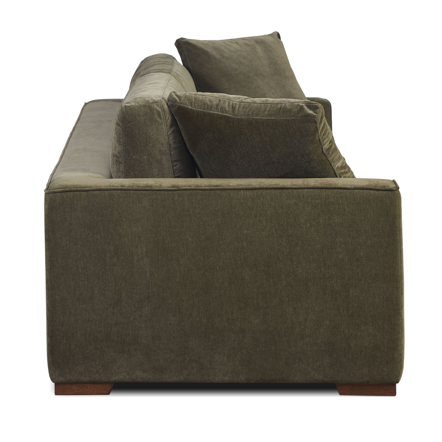 Capri 99" Velvet Sofa | Lume Green