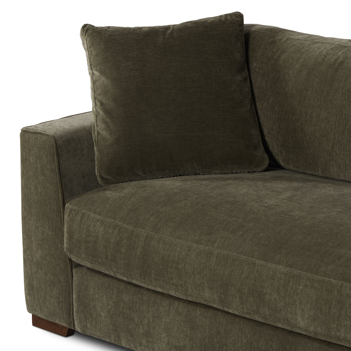 Capri 99" Velvet Sofa | Lume Green