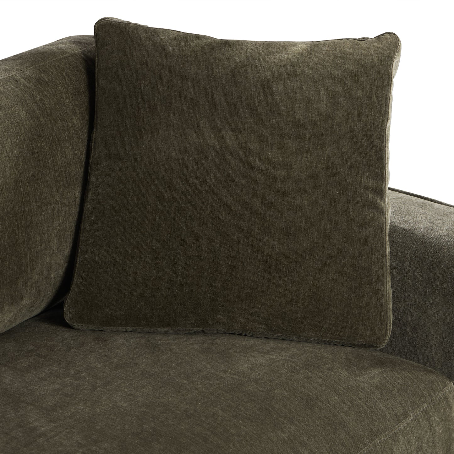 Capri 99" Velvet Sofa | Lume Green