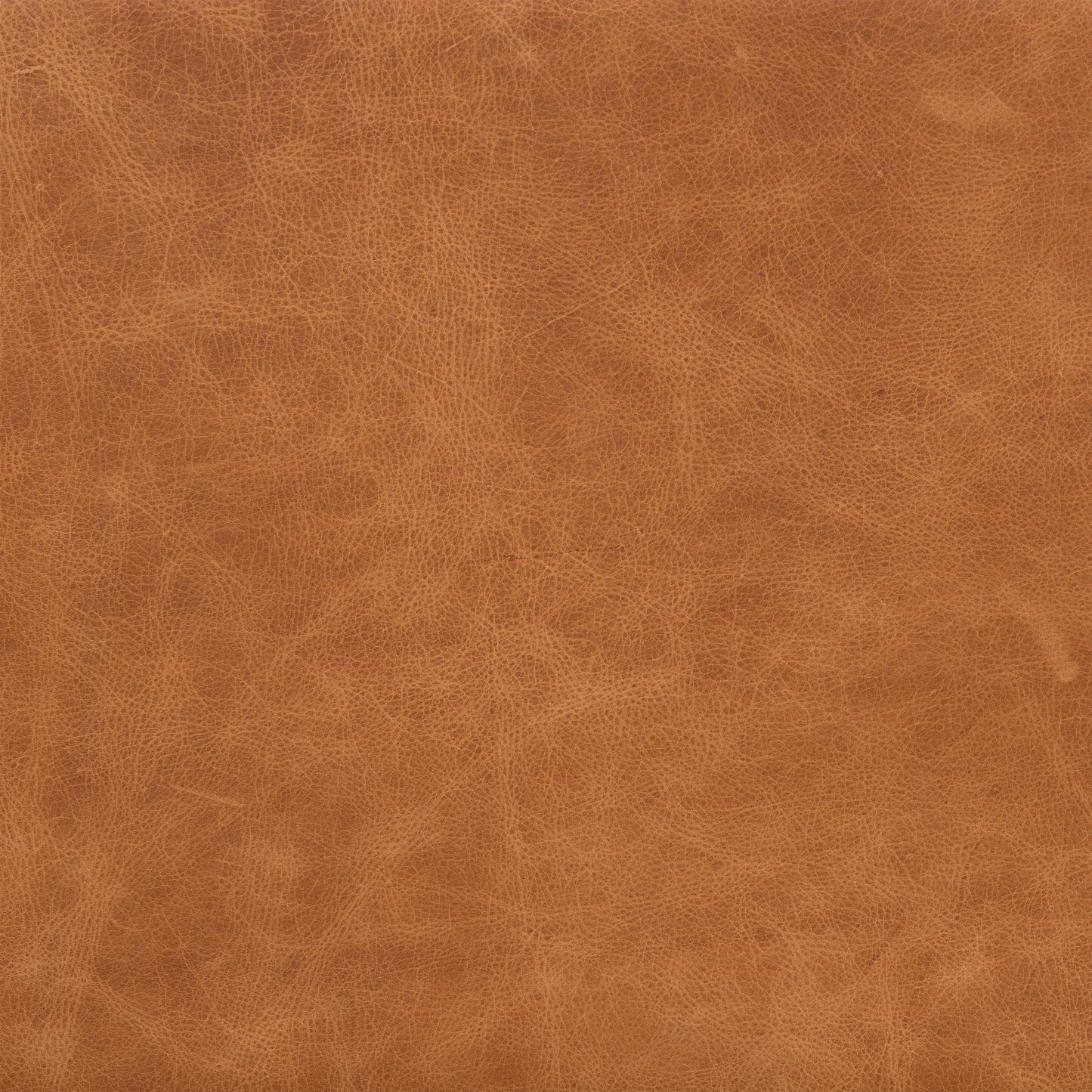 Senja Leather Storage Ottoman | Cognac Tan