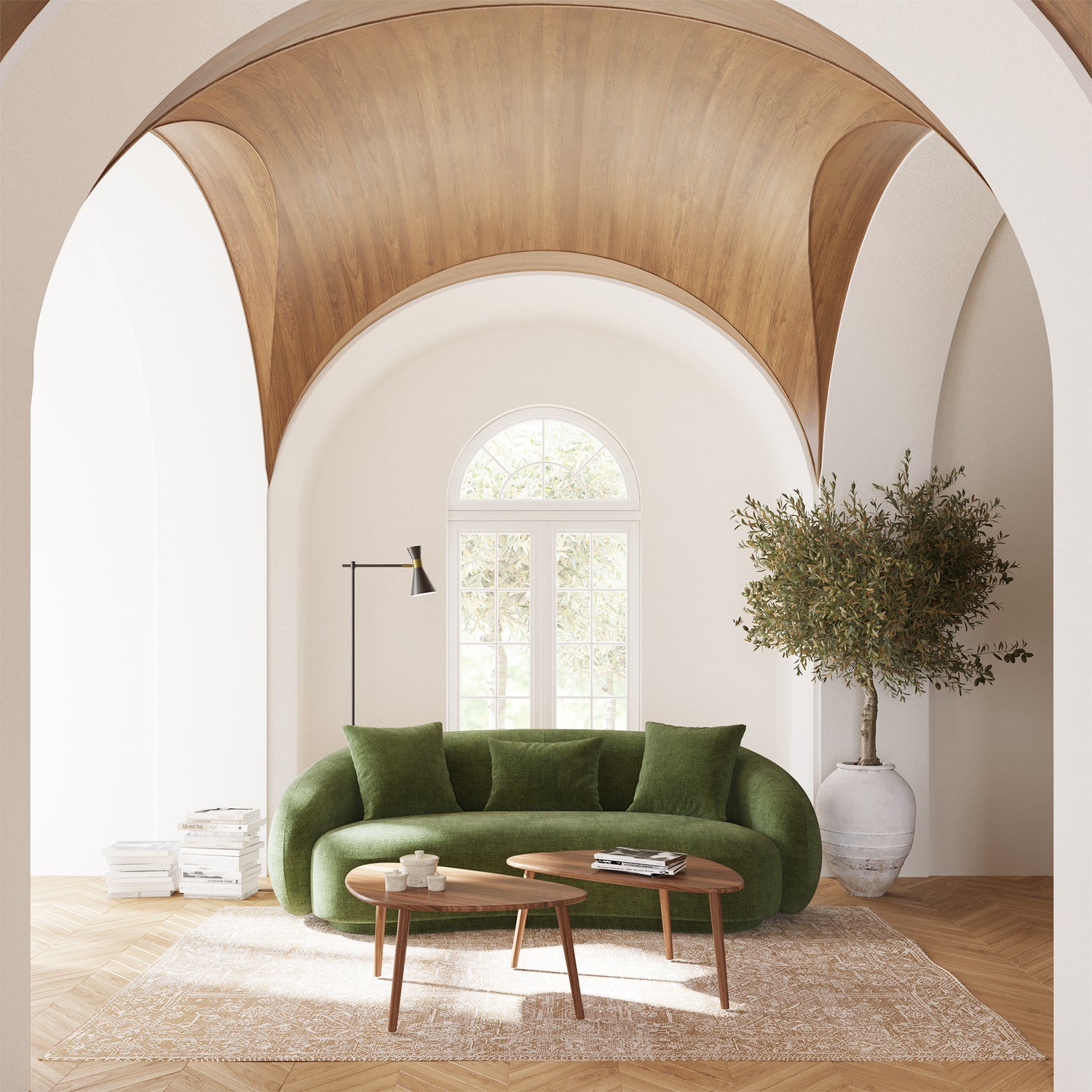Forma Coffee Table | Walnut lifestyle_image