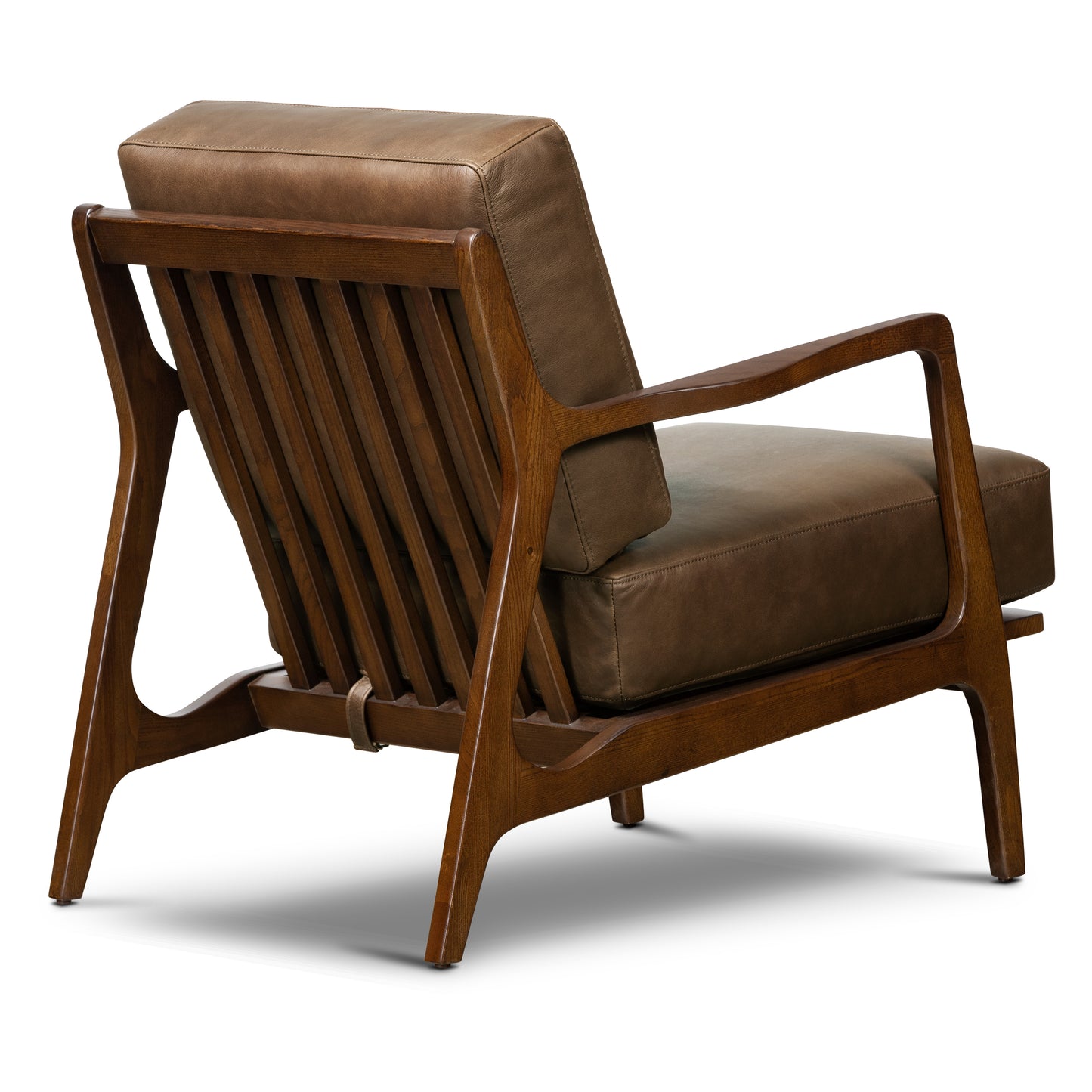 Verity Leather Lounge Chair | Cocoa Brown