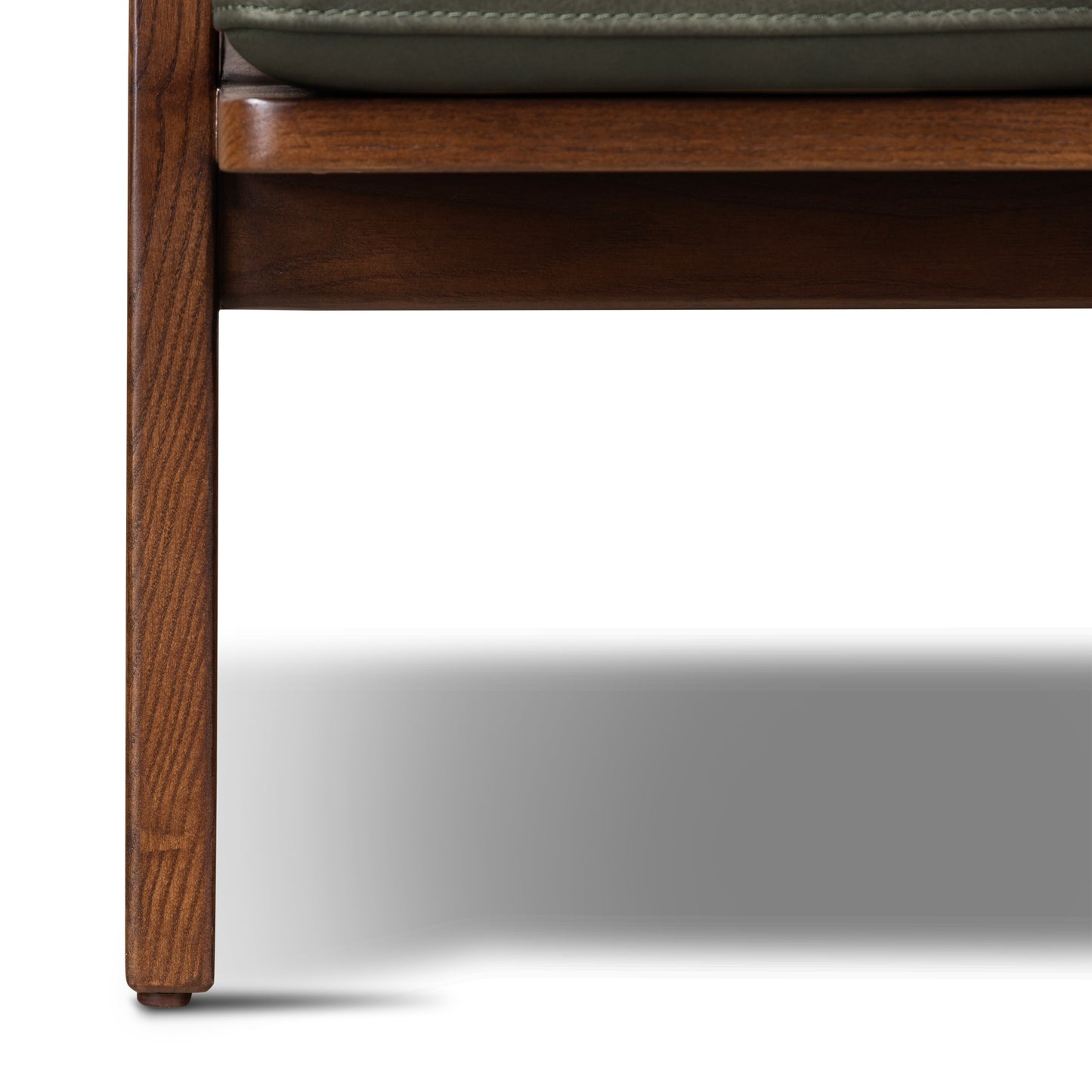 Verity Leather Lounge Chair | Olivine Green