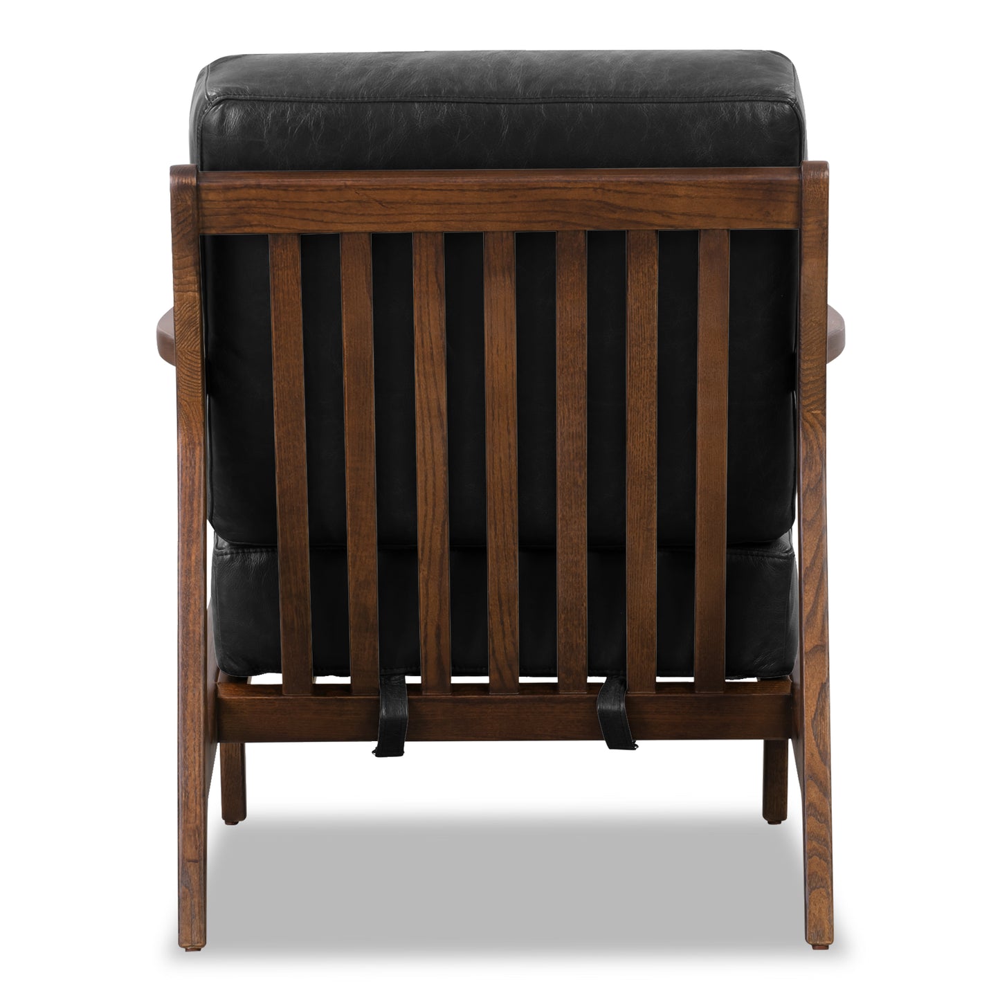 Verity Leather Lounge Chair | Onyx Black