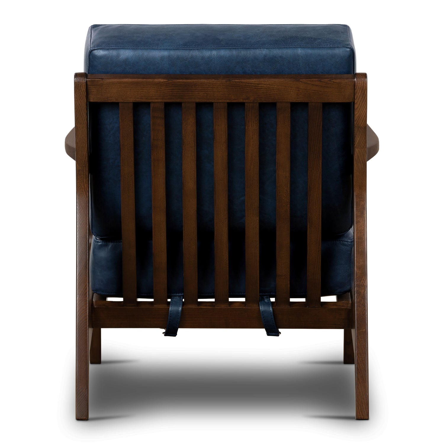 Verity Leather Lounge Chair | Midnight Blue 
