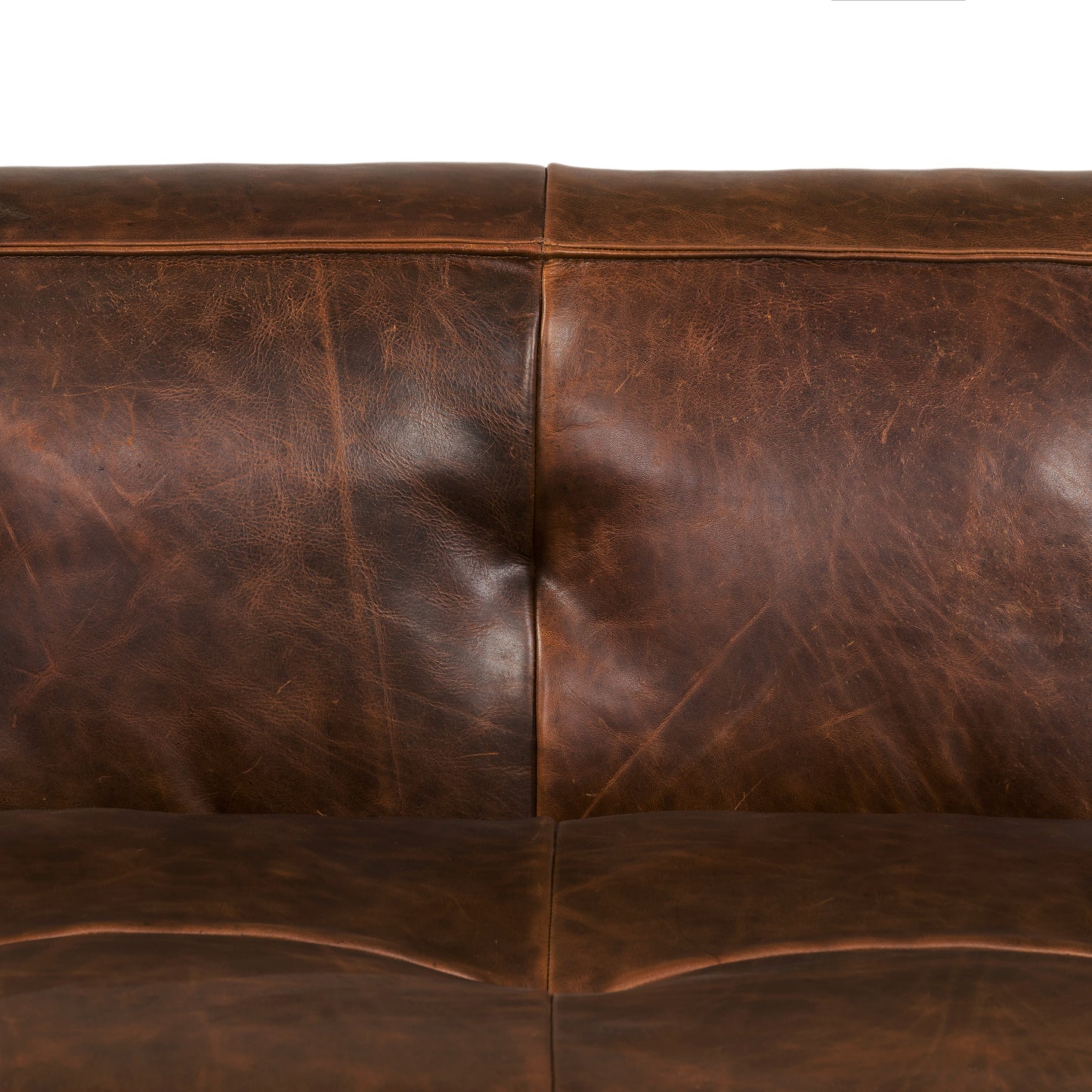 Capa 96.5" Leather Sofa | Chocolate Brown